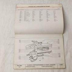 FIAT DINO Spider cataloco parti ricambio carrozzeria 1967 2