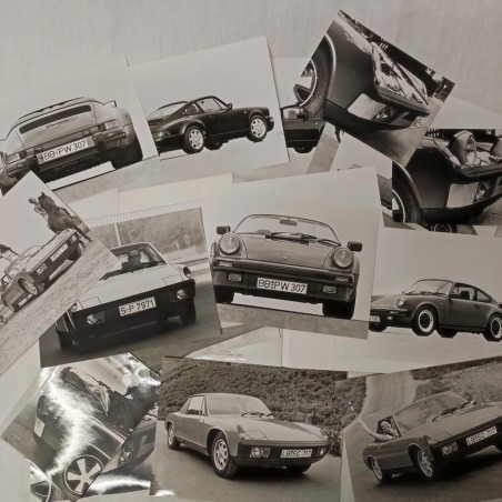 PORSCHE Presse Information in francese con 23 foto 1989