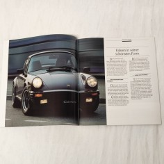 Brochure Porsche 911 Carrera & Turbo 1986 Tedesco 2
