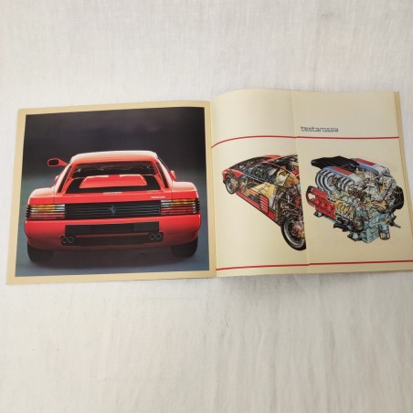 FERRARI Brochure Testarossa 4 lingue 1984