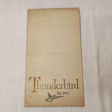Thunderbird for 1961 Brochure con gamma colori carrozzeria formato 22x40 cm