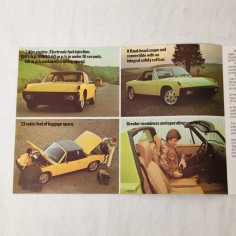 Brochure Volkswagen Porsche 914 - 2 pagine inglese 2