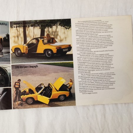 Brochure Volkswagen Porsche 914/2.0 - 2 pagine Italiano