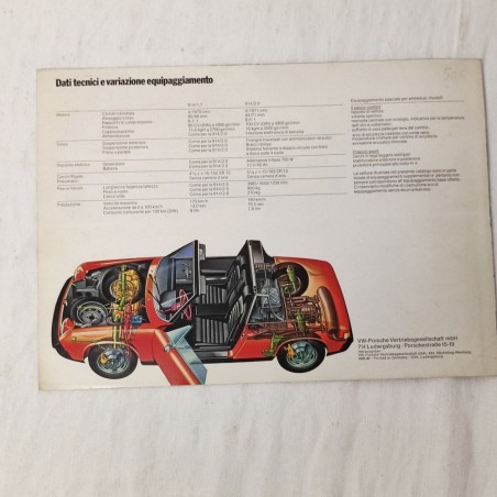 Brochure Volkswagen Porsche 914/2.0 - 2 pagine Italiano