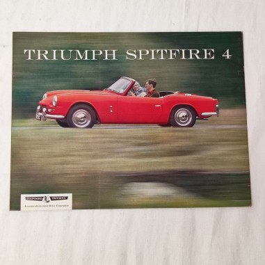 Brochure TRIUMPH Spitfire 4 pagine testi in italiano