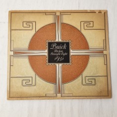 BUICK De Luxe Straight Eight 1931 brochure di presentazione in inglese