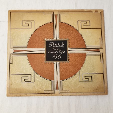 BUICK De Luxe Straight Eight 1931 brochure di presentazione in inglese