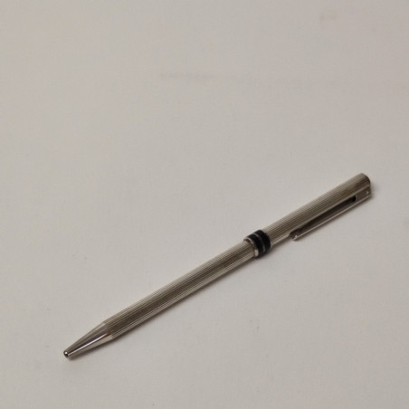 AURORA penna a sfera mod. Marco Polo fusto argento 925 lavorazione millerighe