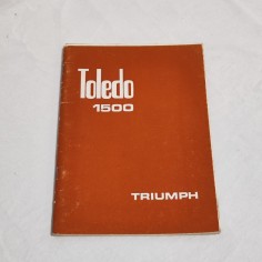 TRIUMPH Toledo 1500 libretto uso manutenzione italiano