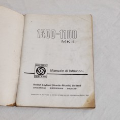 Austin Morris British Leyland MKII 1300-1100 Manuale di istruzioni 2