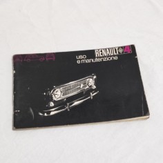 Renault 4 Libretto Uso manutenzione Luglio 1969