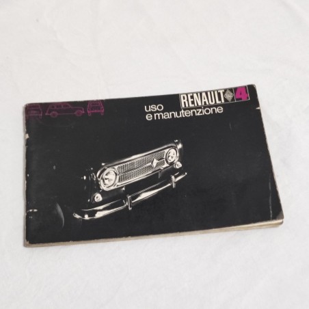 Renault 4 Libretto Uso manutenzione Luglio 1969