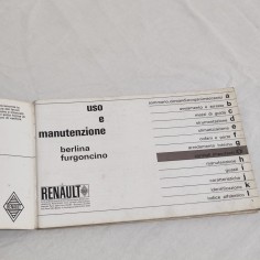 Renault 4 Libretto Uso manutenzione Luglio 1969 2