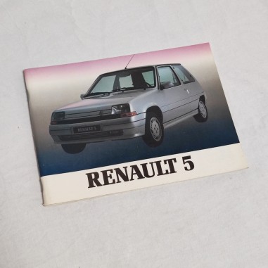 Renault 5 libretto uso manutenzione 77 11 087 209 edizione italiana
