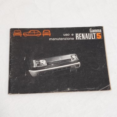 Renault Gamma R 5 libretto uso manutenzione R 1220 1221 1222 giugno 1972