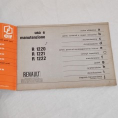 Renault Gamma R 5 libretto uso manutenzione R 1220 1221 1222 giugno 1972 2