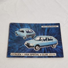 CITROEN VISA Speciale e CLUB (VD-VA) libretto uso manutenzione marzo 1979