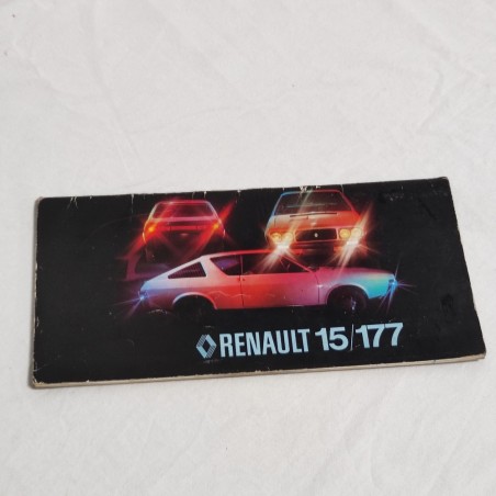 RENAULT 15/177 Libretto uso manutenzione - mediocre