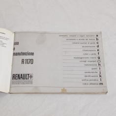RENAULT 12 Libretto uso manutenzione luglio 1969 2
