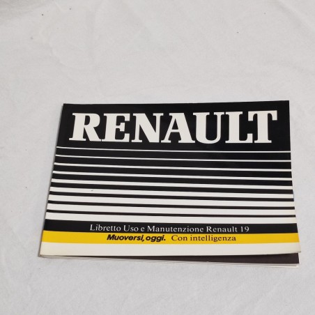 RENAULT 19 Libretto uso manutenzione anno 1989 3° ed. NE 530
