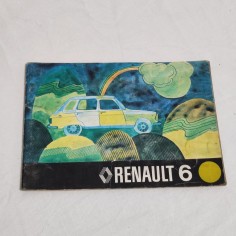 RENAULT 6 libretto uso manutenzioen NE 291 74 6 75 ed. italiana R1180 R1181