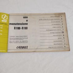 RENAULT 6 libretto uso manutenzioen NE 291 74 6 75 ed. italiana R1180 R1181 2