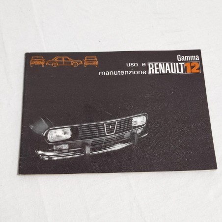 RENAULT Gamma 12 Libretto uso manutenzione gennaio 1972