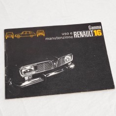 RENAULT Gamma 16 Libretto uso manutenzione luglio 1972