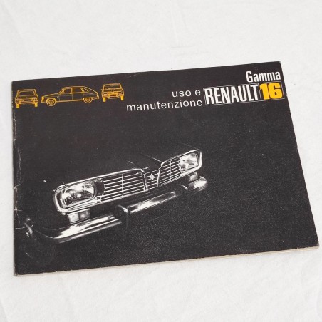 RENAULT Gamma 16 Libretto uso manutenzione luglio 1972