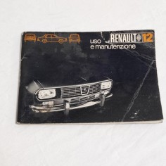 RENAULT 12 libretto uso manutenzione luglio 1969 discreto