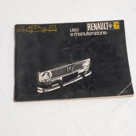 RENAULT 6 libretto uso manutenzione luglio 1969 discreto