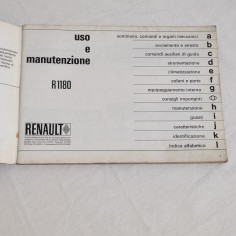 RENAULT 6 libretto uso manutenzione luglio 1969 discreto 2
