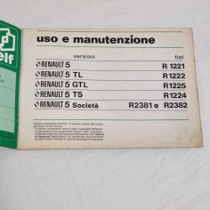 RENAULT 5 R1221 R1222 R1225 R1224 R 2381 R 2382 2