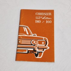 CRYSLER 2 Liter 180/160 Libretto uso manutenzione Italiano, ottimo