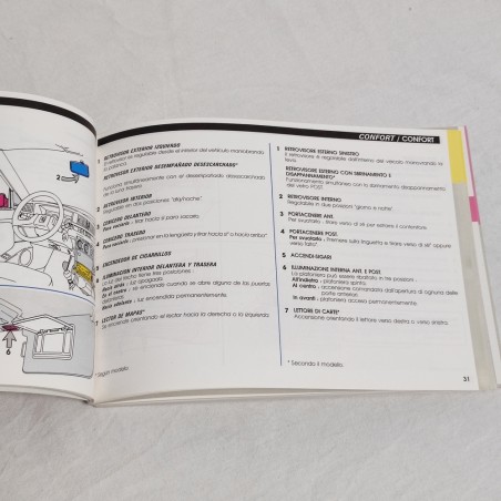 PEUGEOT 405 Libretto uso manutenzione scritta a penna in copertina