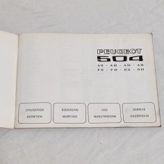 PEUGEOT 504 A11 A12 A13 A14 F11 F13 D11 D13- Libretto uso manutenzione 2
