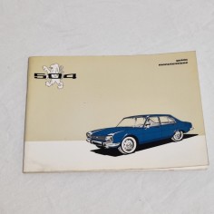 PEUGEOT 504 -  Libretto guida di manutenzione 09/71
