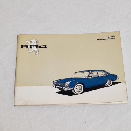 PEUGEOT 504 -  Libretto guida di manutenzione 09/71