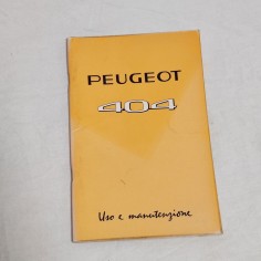 PEUGEOT 404 Libretto uso manutenzione 10/70 N° 1487