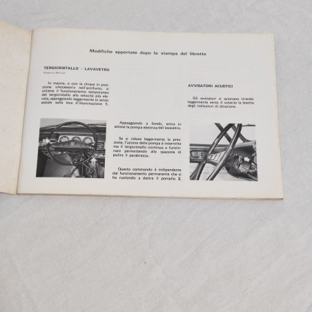 PEUGEOT 204 Libretto uso manutenzione 02/71 N° 1575
