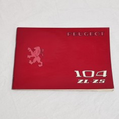 PEUGEOT 104 ZL-ZS Libretto uso manutenzione 12.75-85.72-21.73