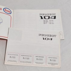 PEUGEOT 104 Libretto uso manutenzione 09.78-85.36-24.81 2