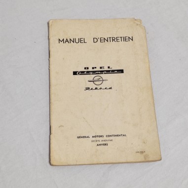 OPEL Olympia Rekord Libretto uso manutenzione Francese