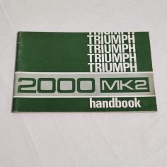 Triumph 2000 Mk2 handbook 04/71 - English text - Ottimo