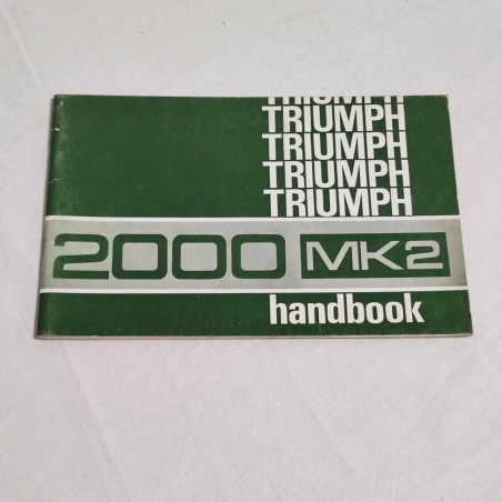 Triumph 2000 Mk2 handbook 04/71 - English text - Ottimo