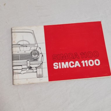SIMCA 1100 Libretto uso manutenzione eccellente