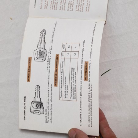 SIMCA Libretto uso manutenzione generico per molteplici versioni