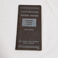 Maintenance Hand Book GRAYMARINE GASOLINE ENGINES 1948 Models