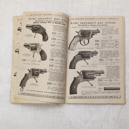 Catalogo ARMI MUNIZIONI VELOCIPEDI A. FUSI & C. MILANO 1905