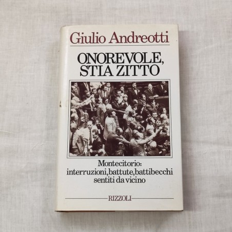 Autografo Giulio ANDREOTTI su libro "Onorevole stia zitto"